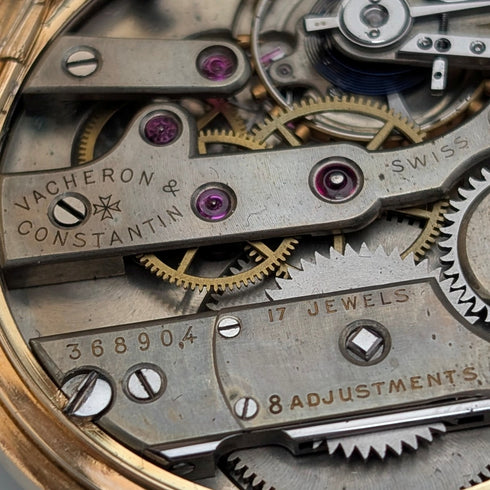 1915年頃 アンティーク ヴァシュロン・コンスタンタン 懐中時計 K14金無垢ケース J.E.Caldwell 動作良好